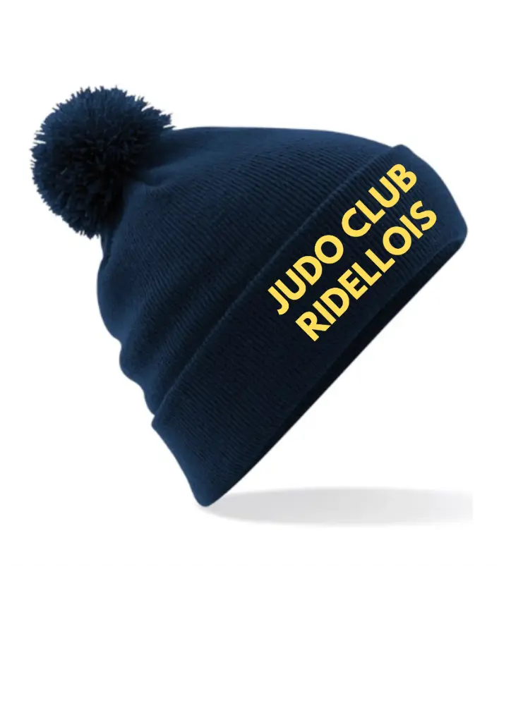 Bonnet à pompon brodé