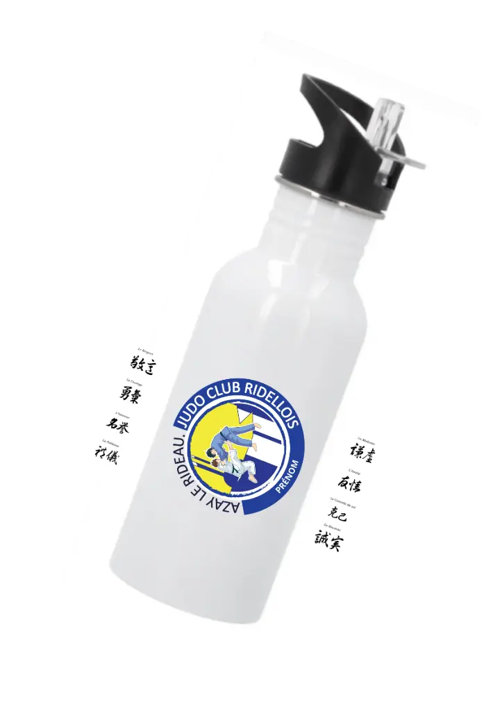 Gourde à bec JCR initiales ou prénom