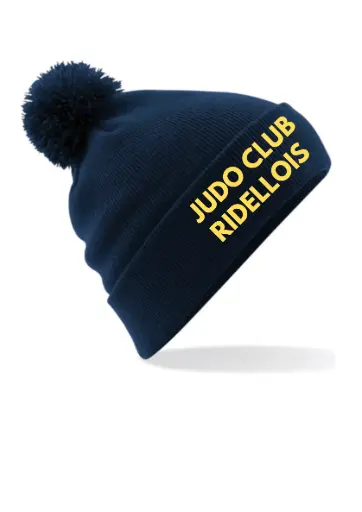 Bonnet à pompon brodé